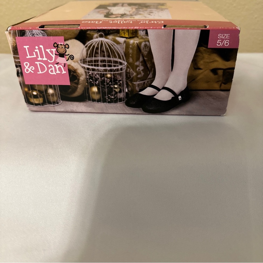 Girls Ballet Flats Black USA Size-5/6